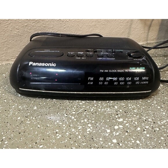 Panasonic Alarm Clock  Radio RC-6088  Red Digits Dual AM/FM Corded  Tested Works - Picture 9 of 9